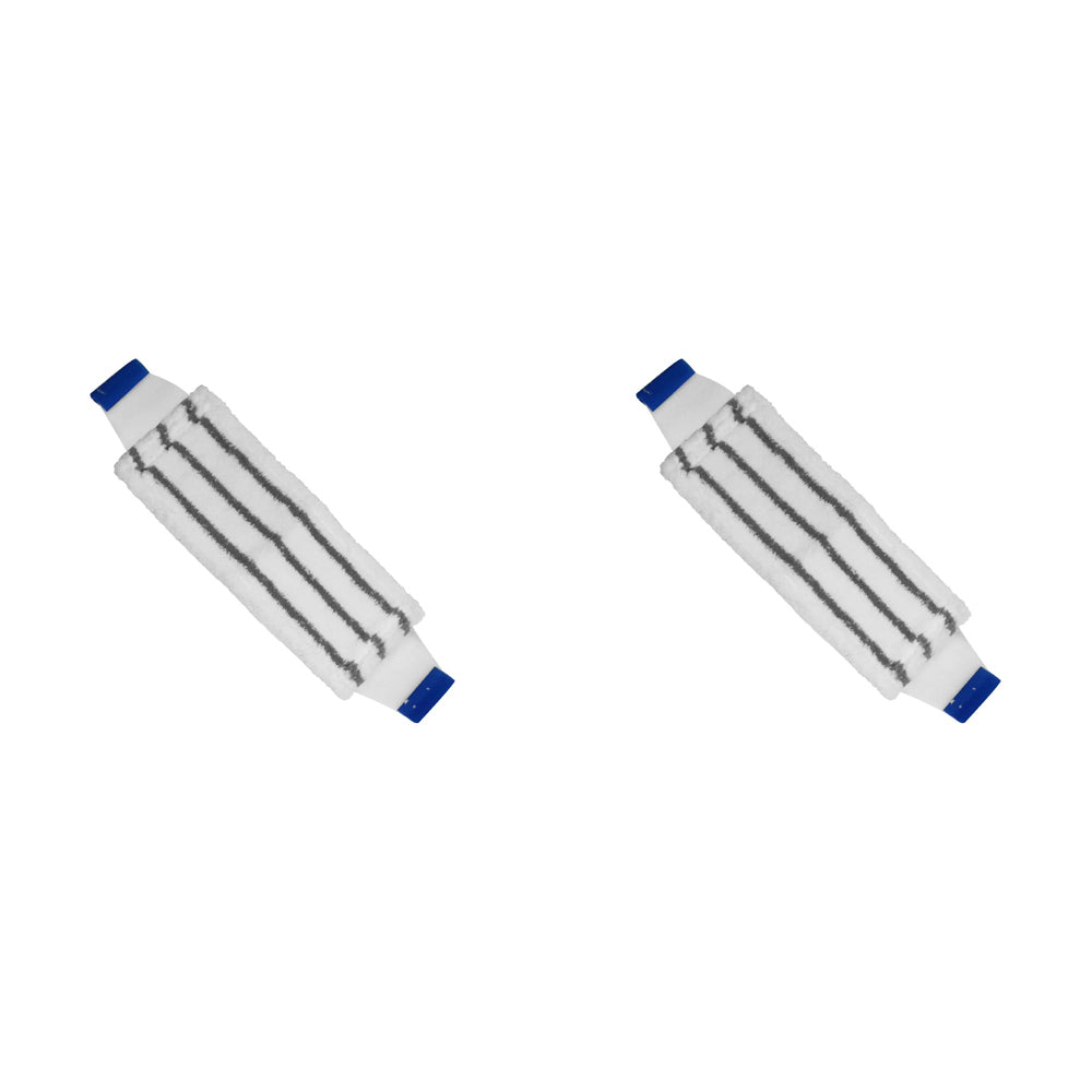 SYR Microfibre Flat Floor/Surface Cleaning Mop Head Home/Office Cleaner Blue (2 Pack)