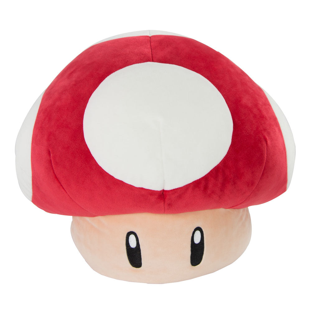 Mocchi Mocchi Mega Nintendo Mario Mushroom Plush Filling Soft Cuddle Toy 3Y+