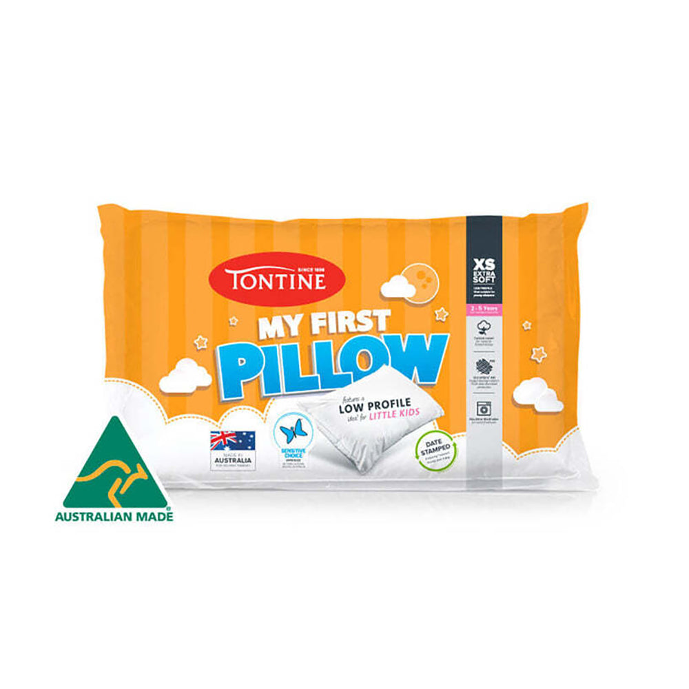 Tontine 46x72cm Im Your First Extra Soft Cotton Pillow Kids/Children 2-5yrs WHT — image 2