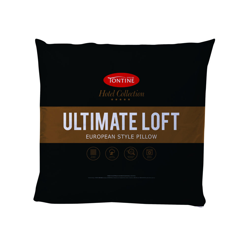 Tontine Hotel Collection Ultimate Loft European Comfort Sleep Pillow White