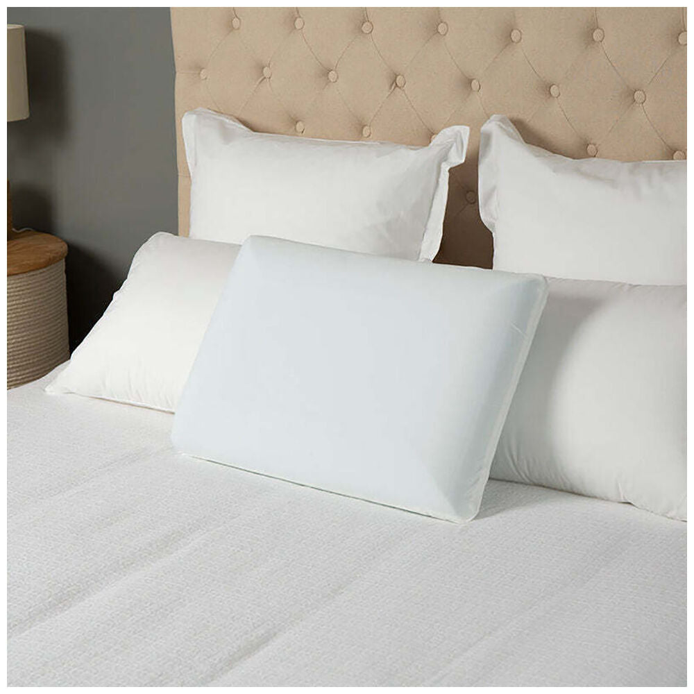 Tontine Comfortech Gel Infused Memory Foam Pillow Medium Height White (2 Pack) — image 4