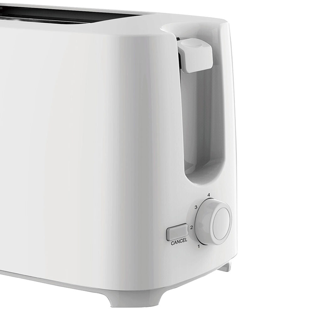 Tiffany 700W 2 Slice Anti-Jam Bread Toaster w/Crumb Tray/7 Toast Setting White — image 3