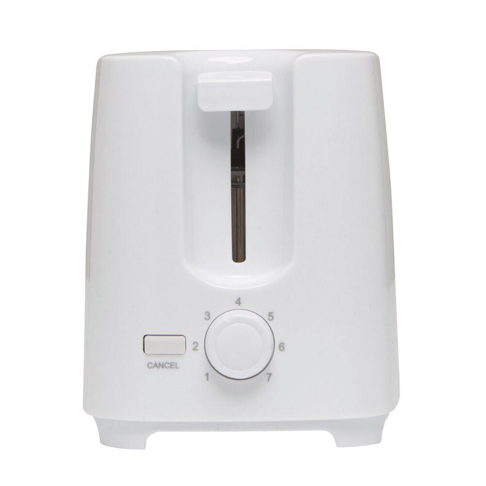 Tiffany 700W 2 Slice Anti-Jam Bread Toaster w/Crumb Tray/7 Toast Setting White — image 2