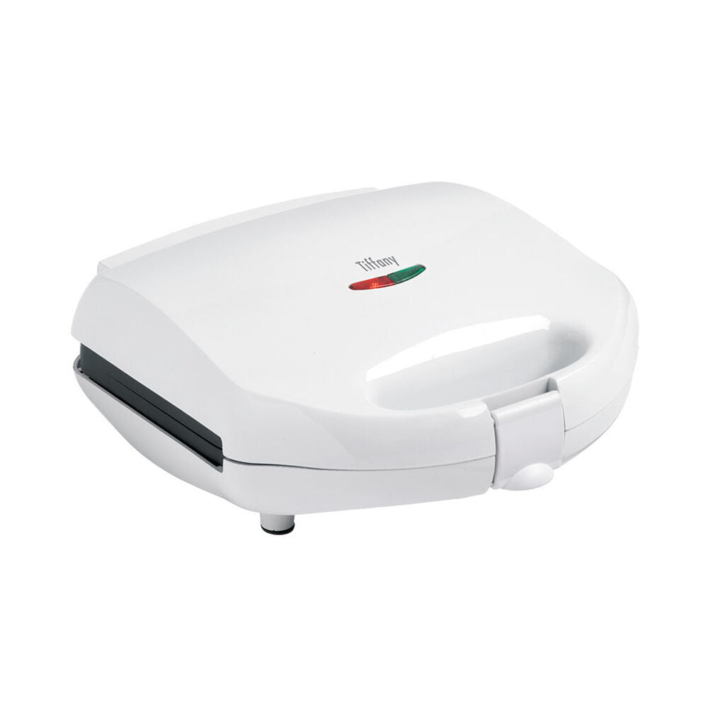 Tiffany Non Stick 750W 2 Slice Bread/Jaffle Electric Sandwich Press Maker White
