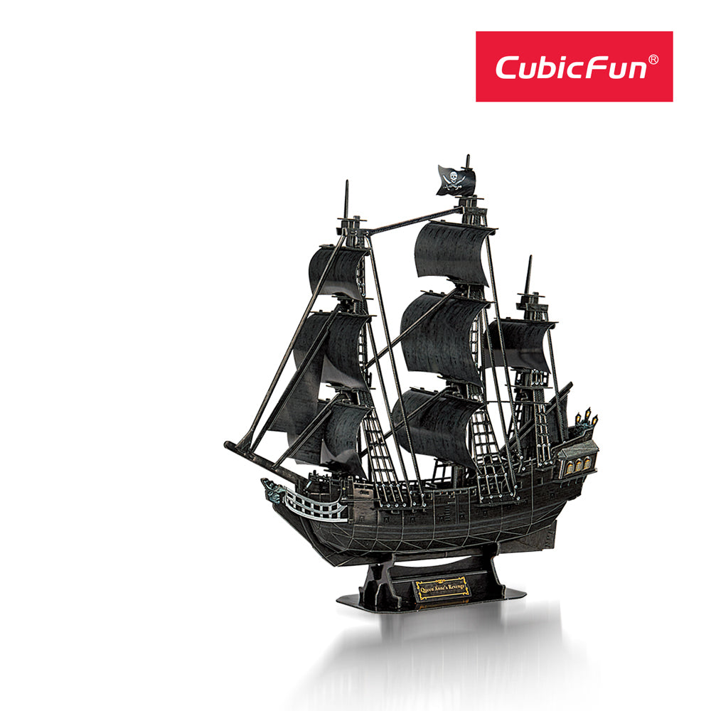 Cubic Fun CubicFun The Queen Anne's Revenge 3D Puzzle Interactive Building Toy 3y+ (180 Pieces) — image 2