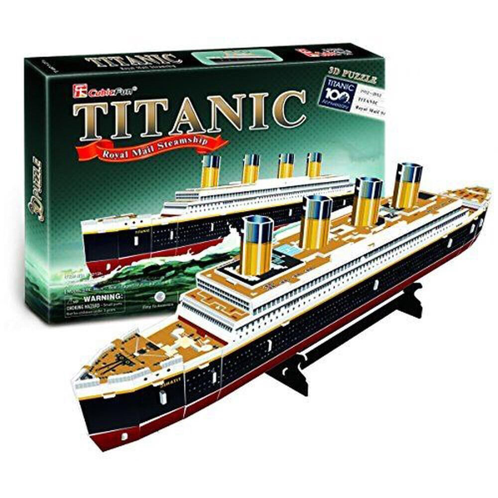 Cubic Fun Titanic Ship (Small) Kids/Childrens 3D Puzzle Game 45x6x13cm 8y+ (2 Pack) — image 3