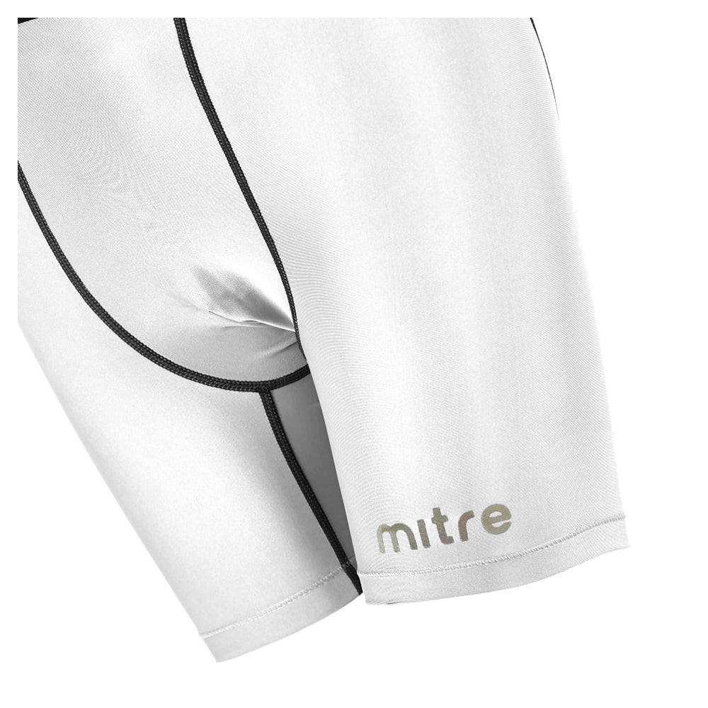 Mitre Neutron Compression Shorts Size XXL Men Sports Activewear/Gym Tights White — image 2