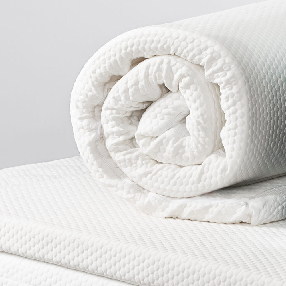 Tontine Comfortech Queen Aircell Memory Foam Mattress Topper Bed Cover — image 2