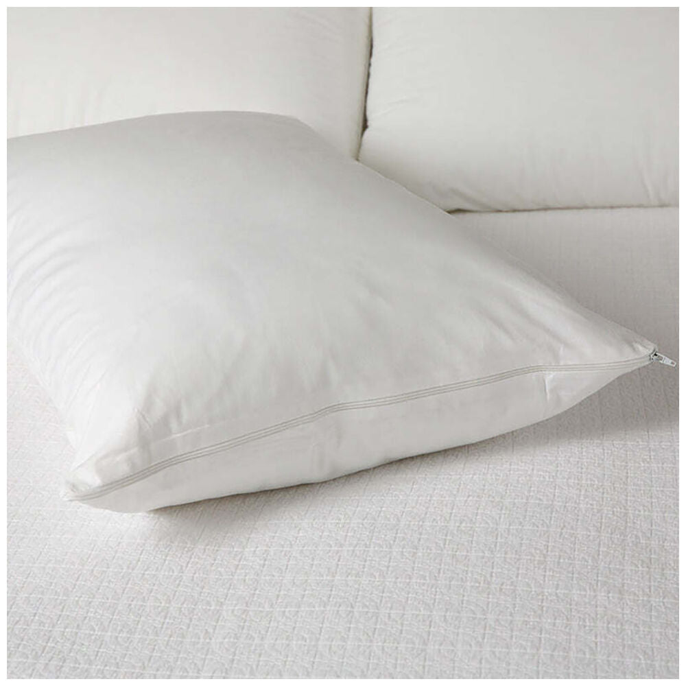 Tontine 46x72cm Comfortech Classic Cotton Pillow Protector Home Bedding WHT (4 Pieces) — image 4