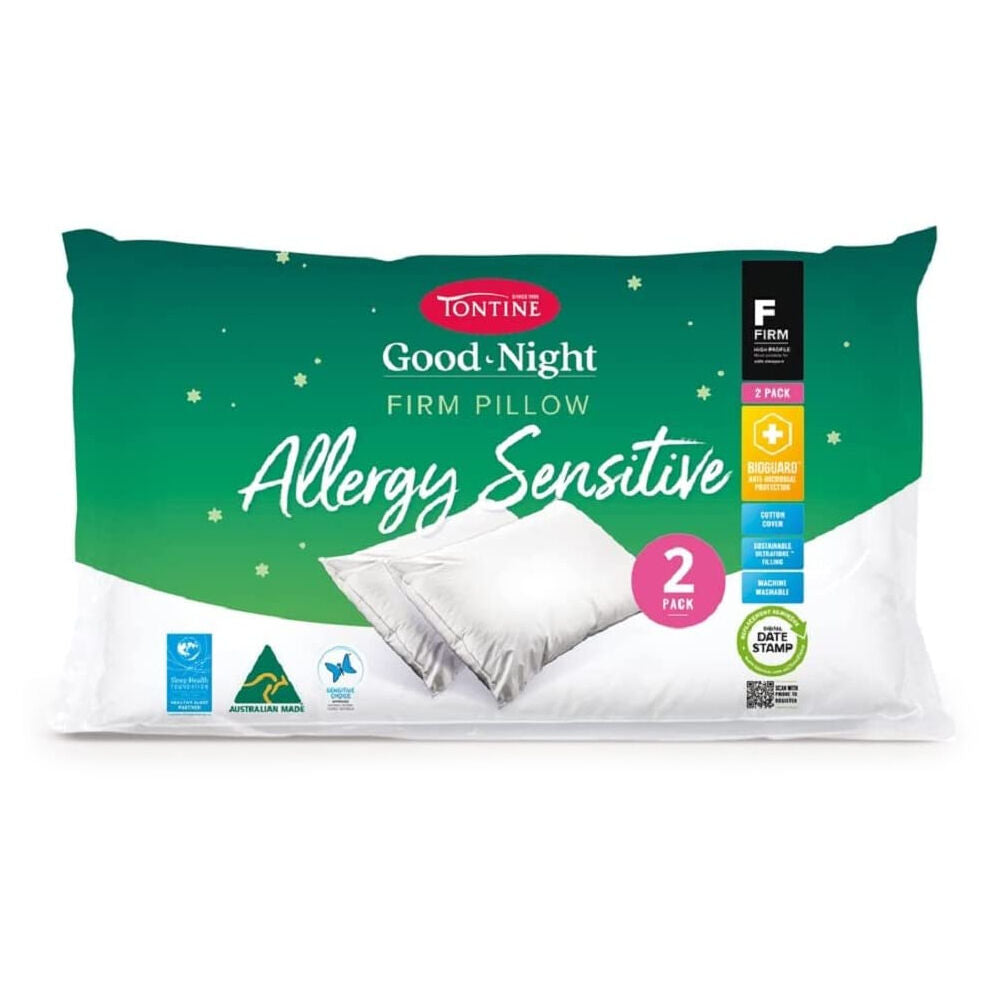 Tontine Good Night Allergy Sensitive Sleep/Bedding Pillow Firm/High Profile (4 Pieces) — image 2