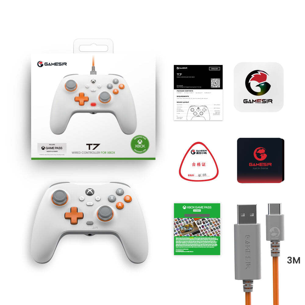 Gamesir T7 Wired XBOX Universal Portable Game/Gaming Play Controller White — image 6