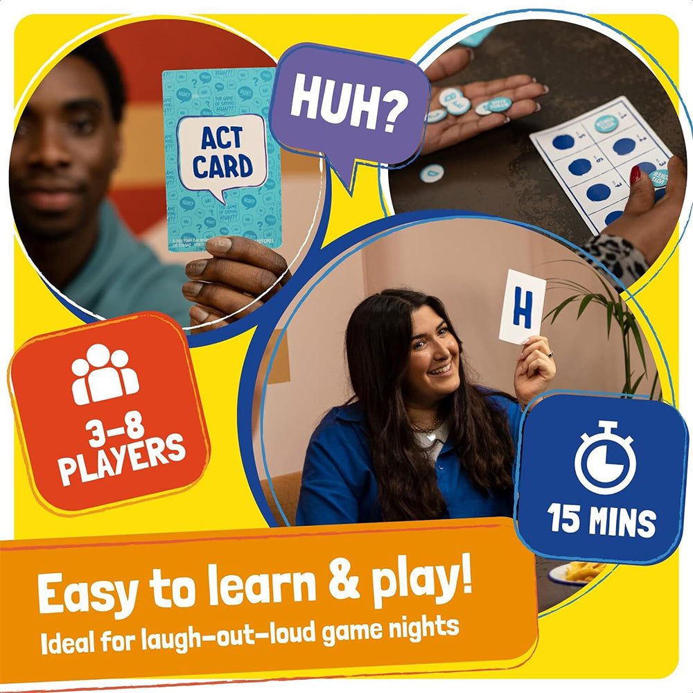 Tomy The Game of Saying Huh Family Party Tabletop Whit Based Card Game 8y+ — image 3