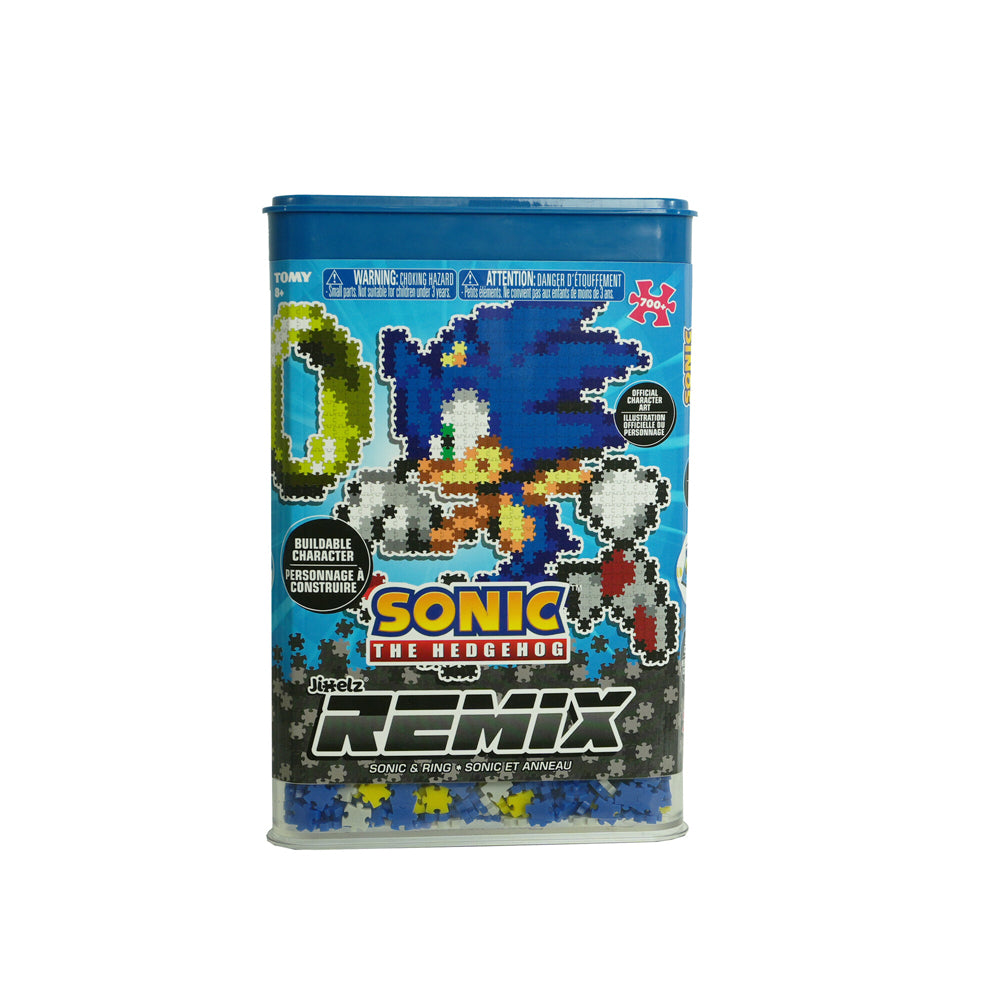 Jixelz Remix Sonic the Hedgehog + Ring Kids/Child Jigsaw Puzzle Set 8y+ (750 Pieces)