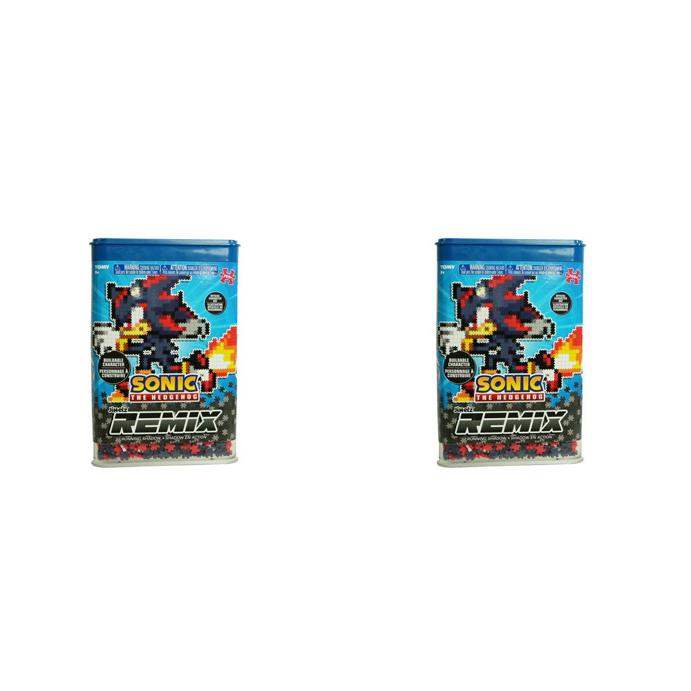 Jixelz 2PK 750pc Remix Sonic The Hedgehog Running Shadow Puzzle Set