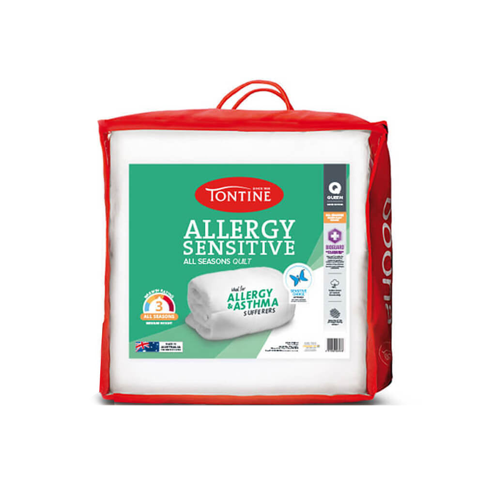 Tontine Allergy Sensitive All Seasons Bed Quilt/Doona Home Bedding White — King