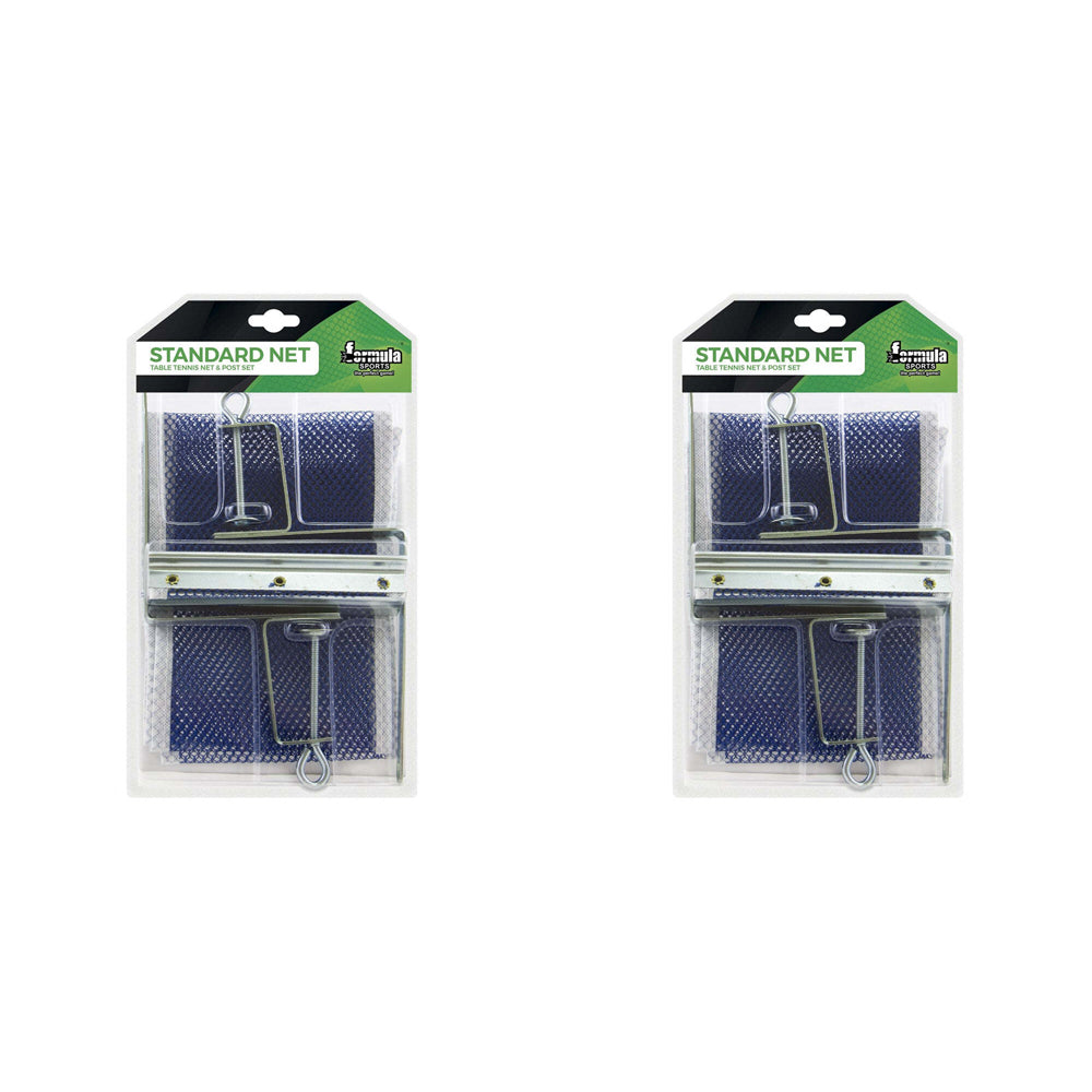 Formula Sports Standard Table Tennis Nylon Net/Post Training Accessory Set (2 Pack)