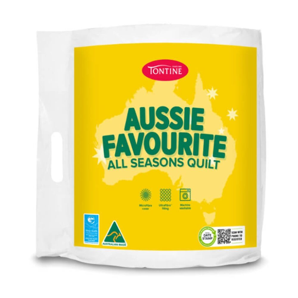 Tontine 210x210cm Aussie Favourite All Seasons Queen Bed Microfibre Quilt Doona — image 2