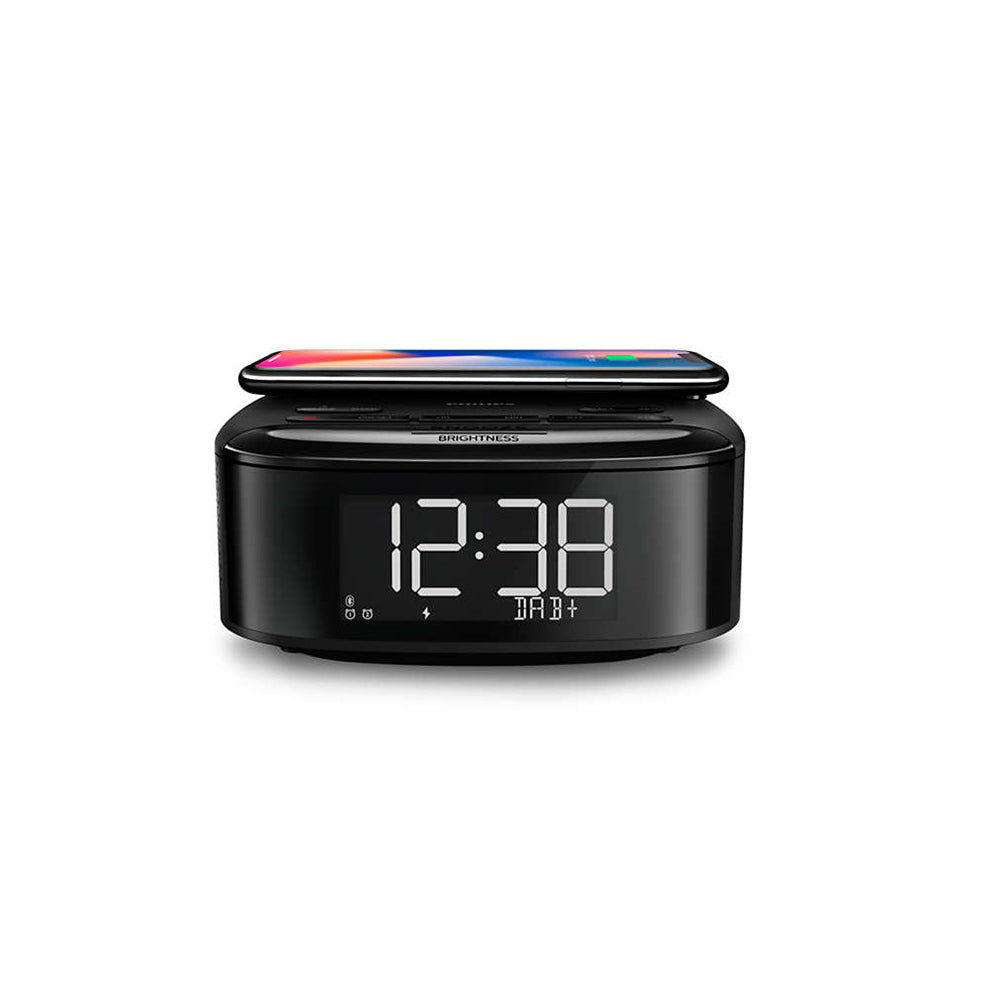 Philips FM DAB+ Alarm Clock Radio/Bluetooth/Wireless Qi 9W Charger/Charging Pad — image 5
