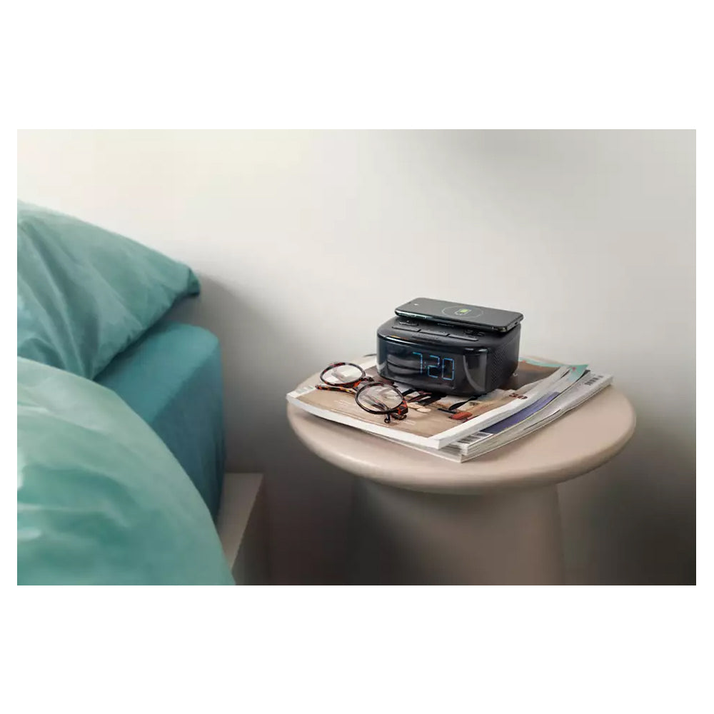 Philips FM DAB+ Alarm Clock Radio/Bluetooth/Wireless Qi 9W Charger/Charging Pad — image 6
