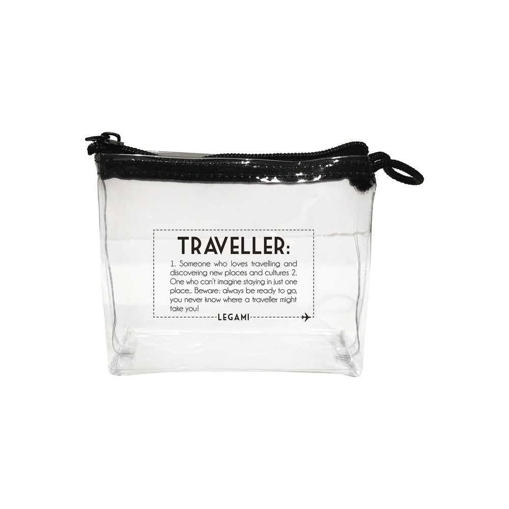 Legami Traveller Toiletries Plastic Empty Bottles w/ Zipper Pouch Set (6 Pieces) — image 4