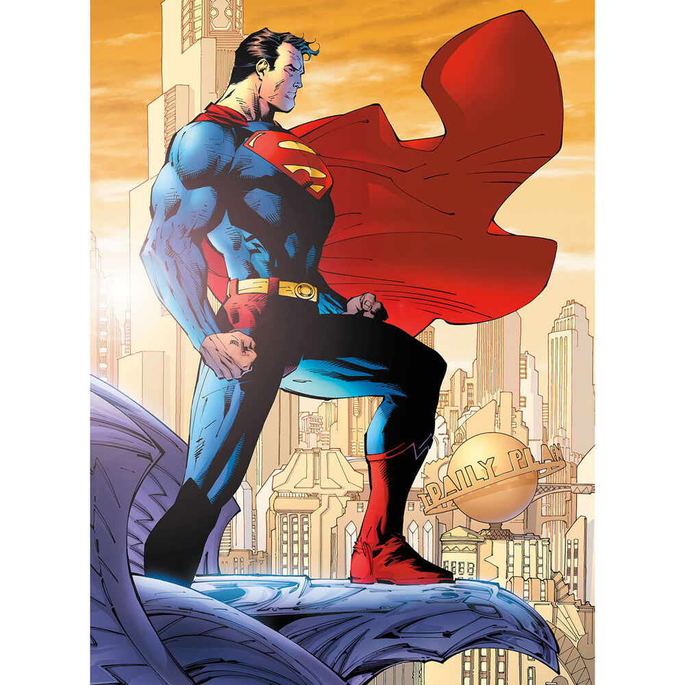 Aquarius Superman Collectable Latched Tin Fun Box with Puzzle 14x19in (500 Pieces) — image 3