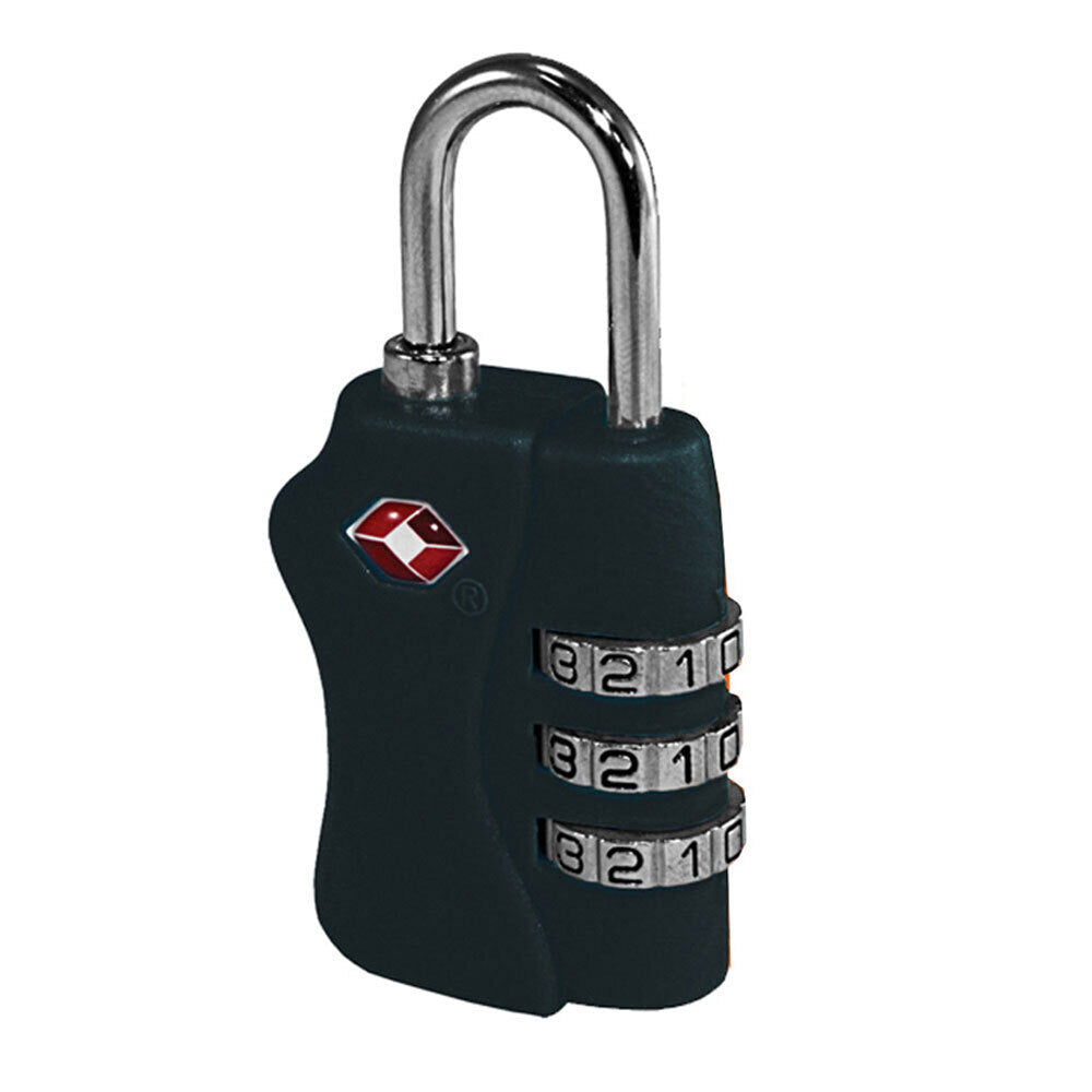 Tosca TSA Approved Luggage Bag Security Combination Safety Lock - Black (2 Pack) — image 2