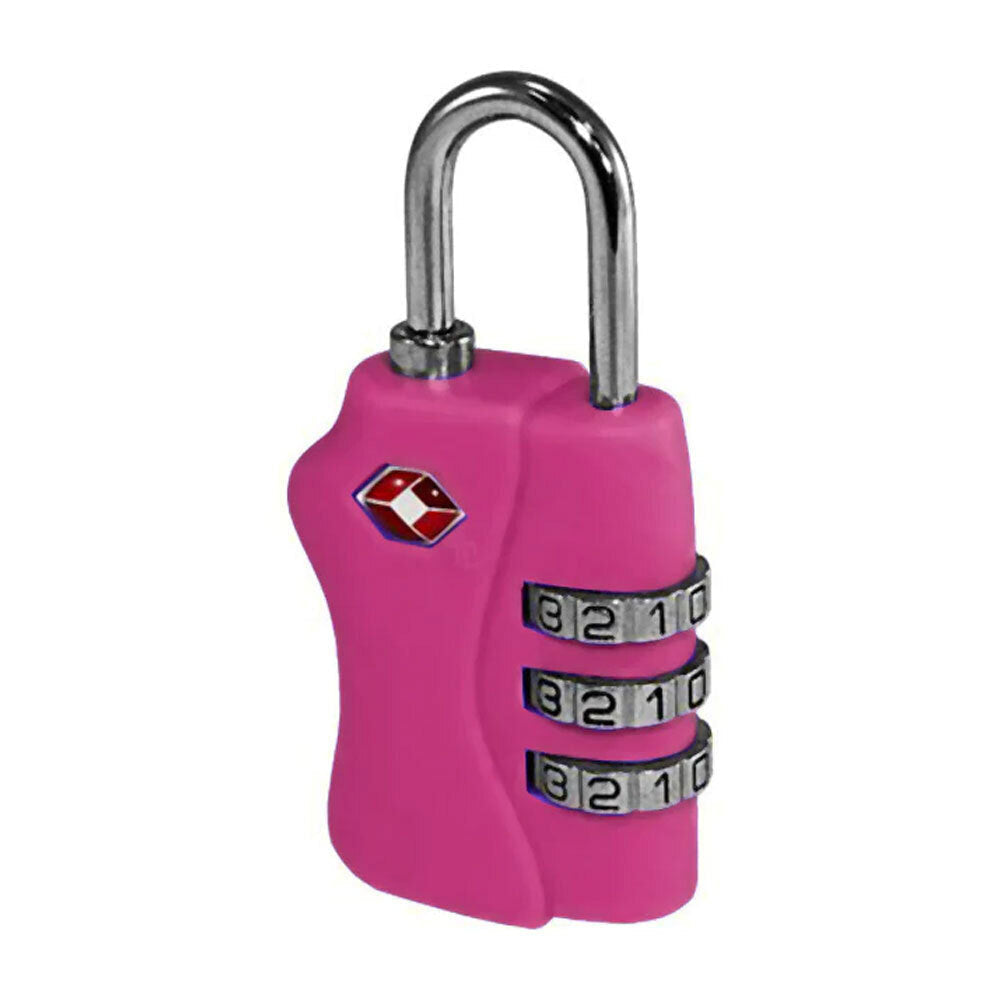 Tosca TSA Approved Luggage Bag Security Combination Safety Lock - Pink (2 Pack) — image 2