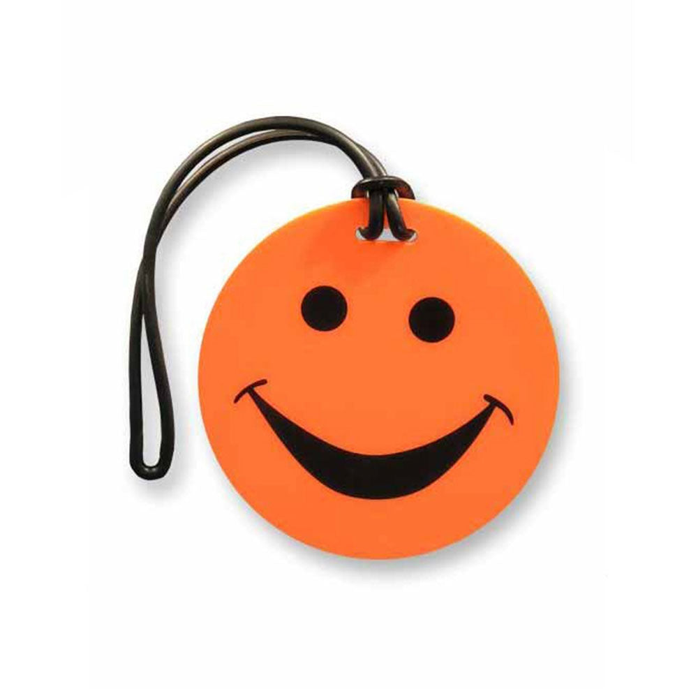 Tosca Smiley Travel Luggage Suitcase Personal Information Bag Tag — Orange