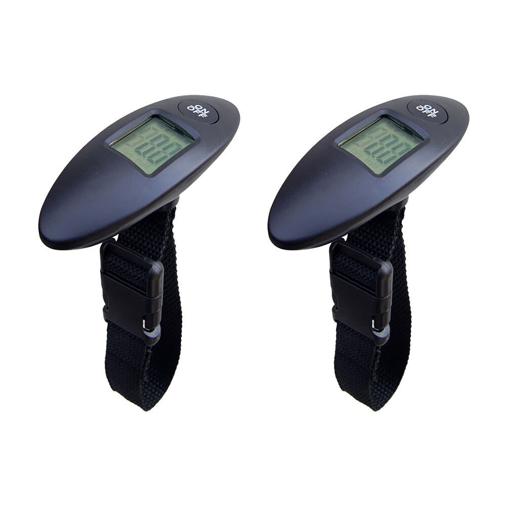 Tosca Mini Compact Travel Digital Luggage/Suitcase Weight Measuring Scale (2 Pack)