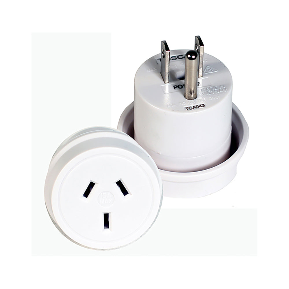 Tosca OB Travel Compact Power Adapter Converter Plug - USA Compatibility (2 Pack) — image 2