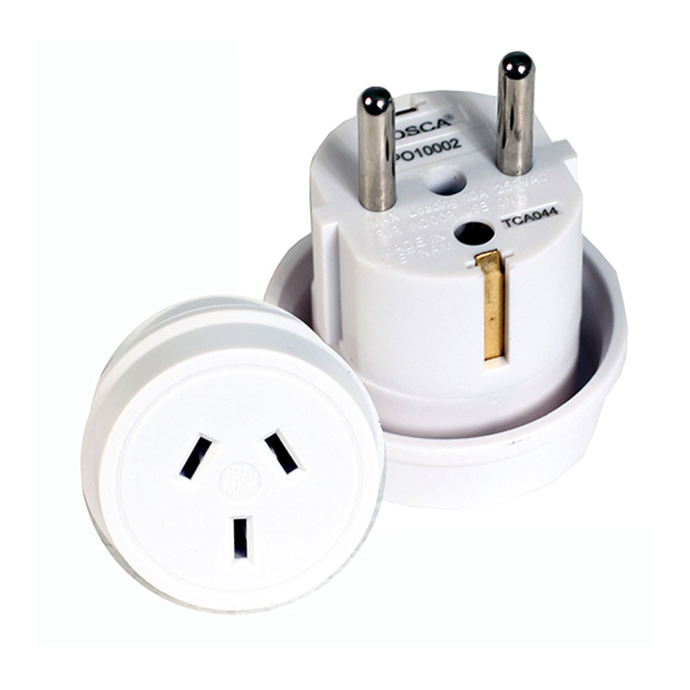 Tosca OB Travel Compact Power Adapter Converter Plug - Bal/eur Compatibility