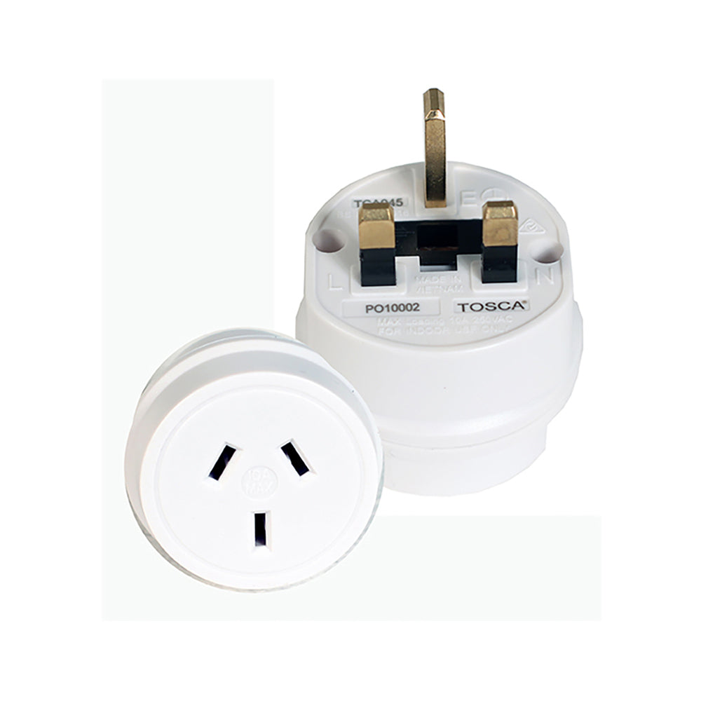 Tosca 2Pk Ob Travel Power Adapter Converter Plug - Uk/Hk — image 2