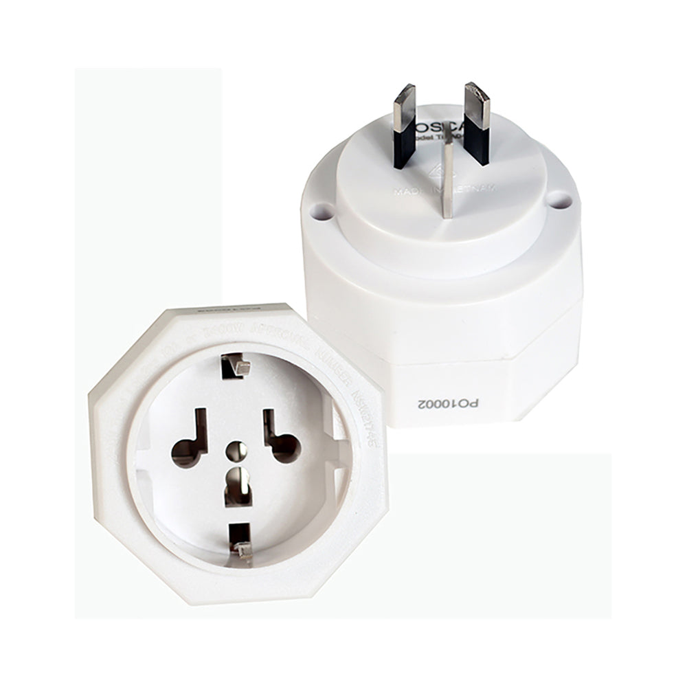 Tosca IB Travel Compact Power Adapter Converter Plug - Bal/eur Compatibility (2 Pack)