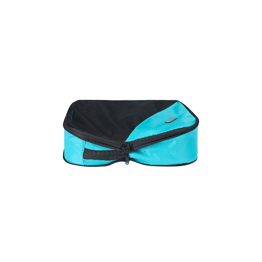 Tosca Compression Cube Men Travel Luggage Organisers - Teal (2 Pieces)