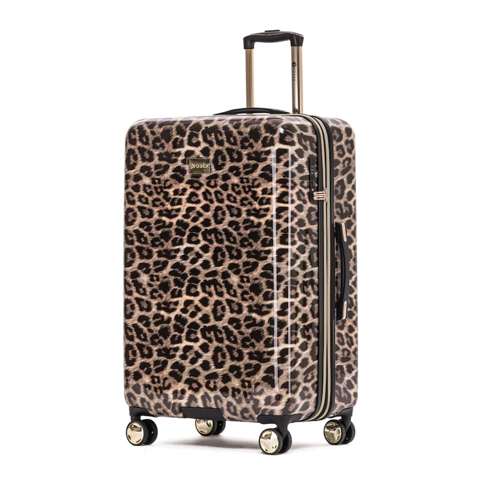 Tosca Wheeled Suitcase Luggage Set - Leopard Print (3 Pieces) — image 2
