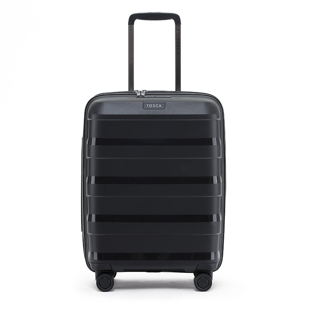 Tosca Comet 40L 20" & 120L 29" Hard Case Trolley Suitcase Luggage Combo Black — image 3