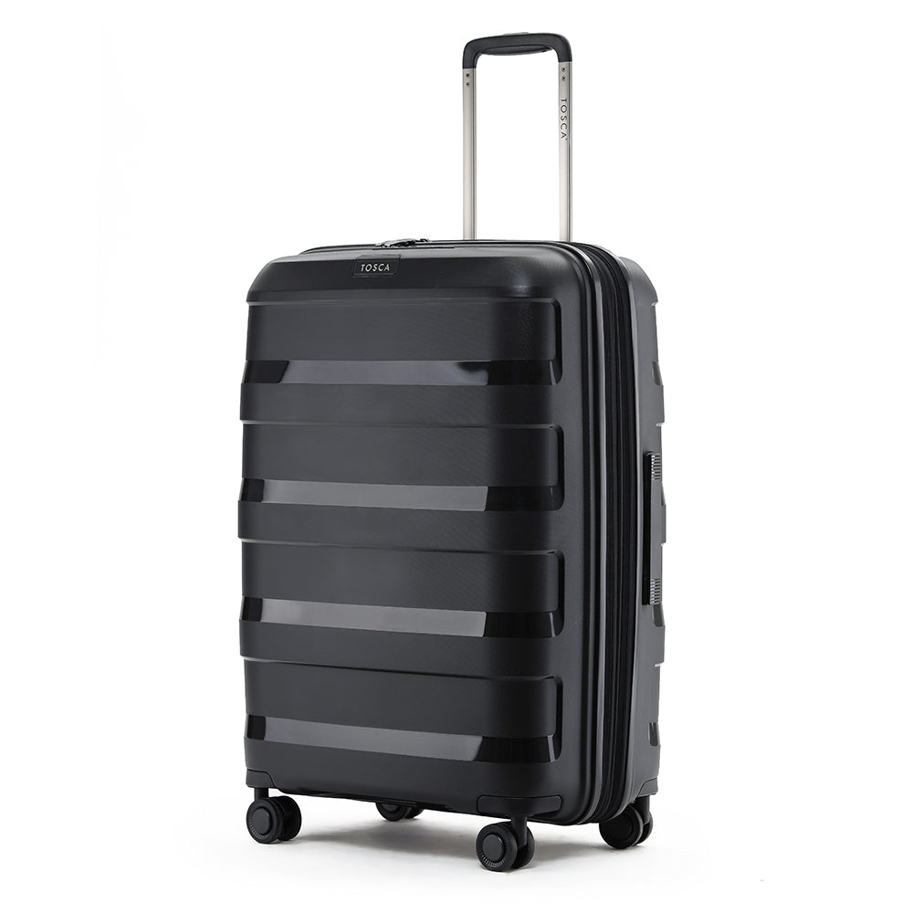 Tosca Comet 40L 20" & 88L 25" Hard Case Trolley Suitcase Luggage Combo Black — image 2