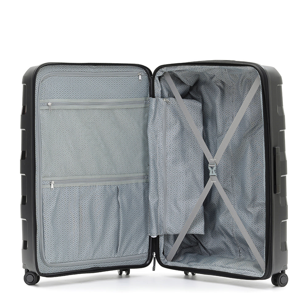 Tosca Comet PP Travel 32" Checked Baggage Luggage Suitcase Trolley Bag Black