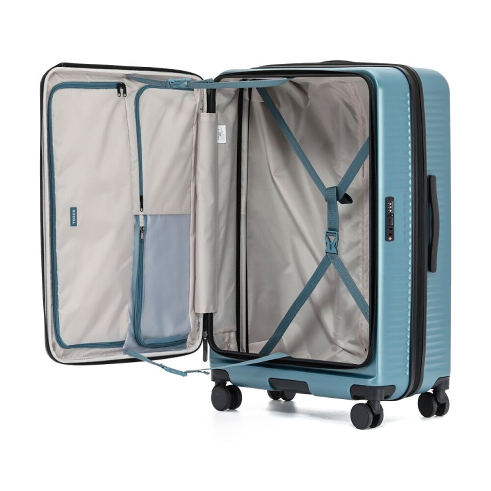 Tosca 77cm Slate Zen Large Suitcase Travel Luggage w/ Wheels & Combination Lock — image 2