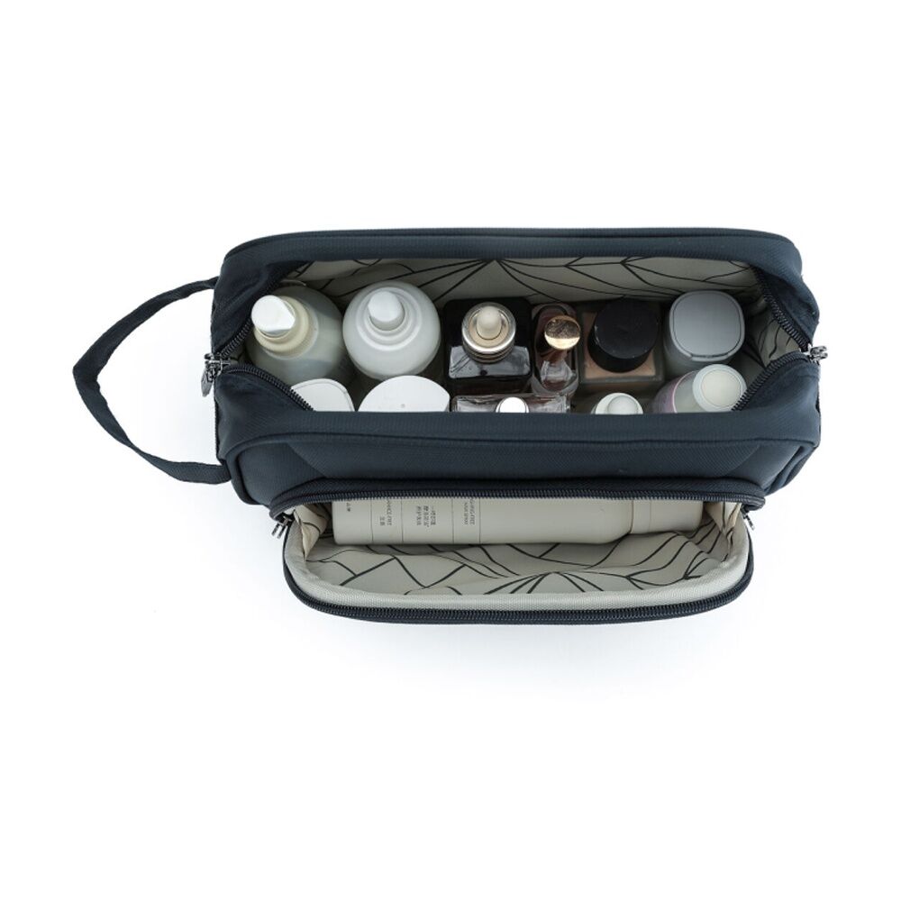 Tosca Oakmont Wetpack Travel Toiletry Pouch Bag Large Main Compartment Navy — image 3