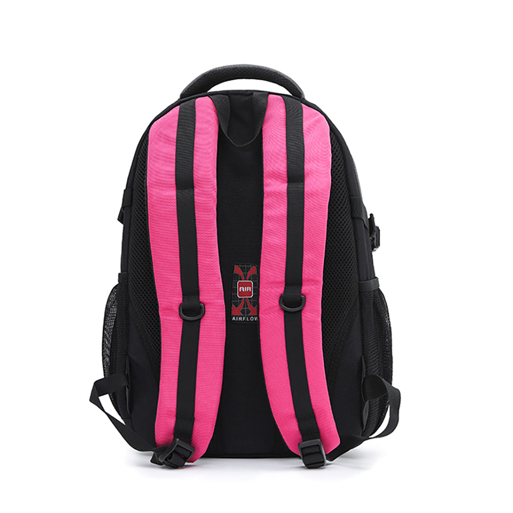 Tosca 20L/42x27x17cm Padded Multi Compartment Shoulder Backpack Bag - Grey/Pink — image 3