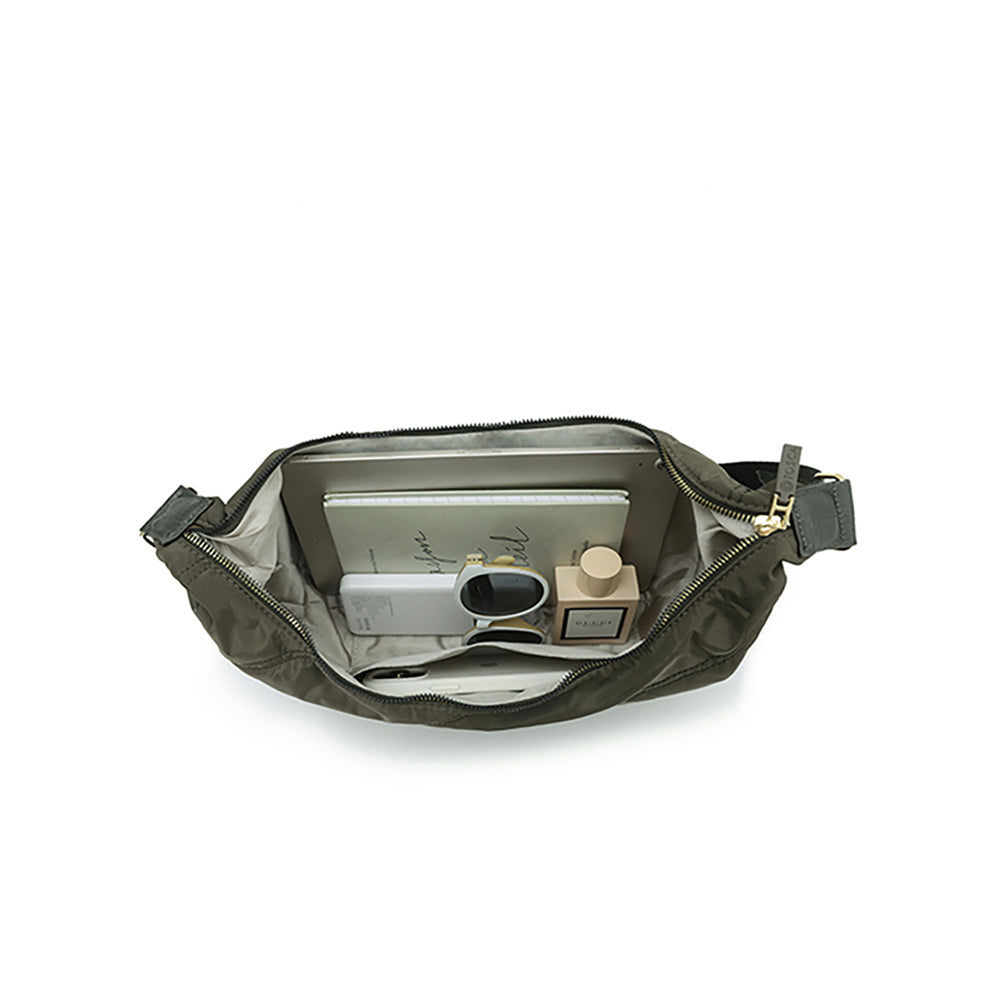 Tosca Everyday Hobo Shoulder Compact Crescent Purse Handbag Stitch — image 3