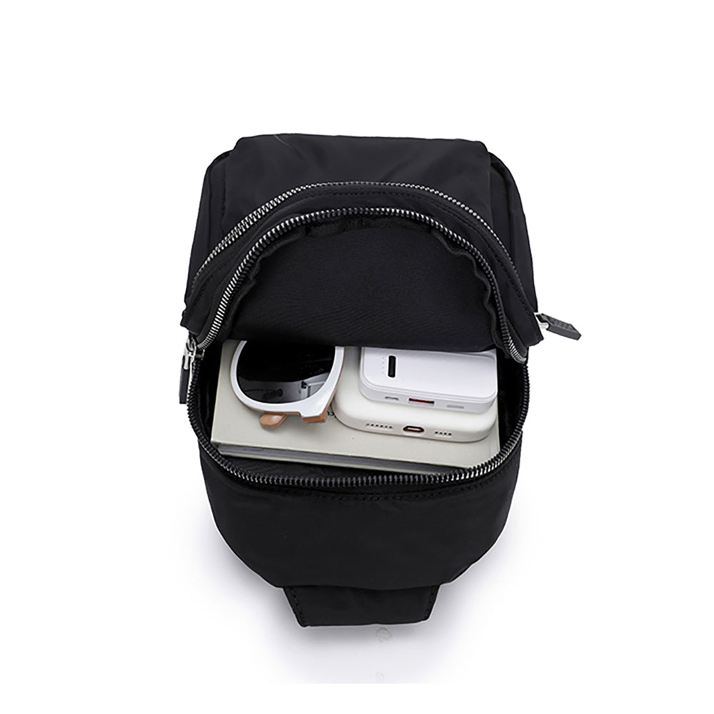 Tosca Casual Unisex Shoulder Nylon Slinger Crossbody Chest Utility Bag Black — image 3