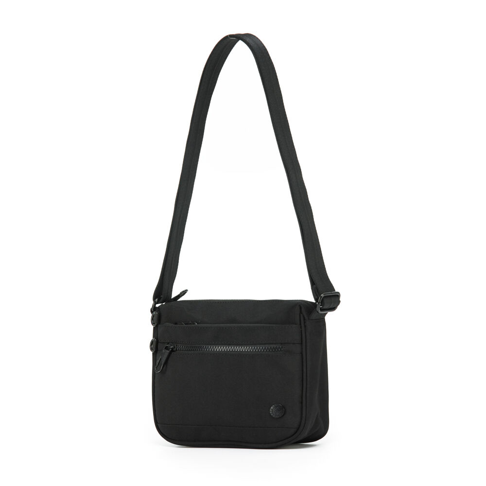 Tosca Anti-Theft RFID Blocking Shoulder Travel Bag 23x19cm Slash Proof — Black