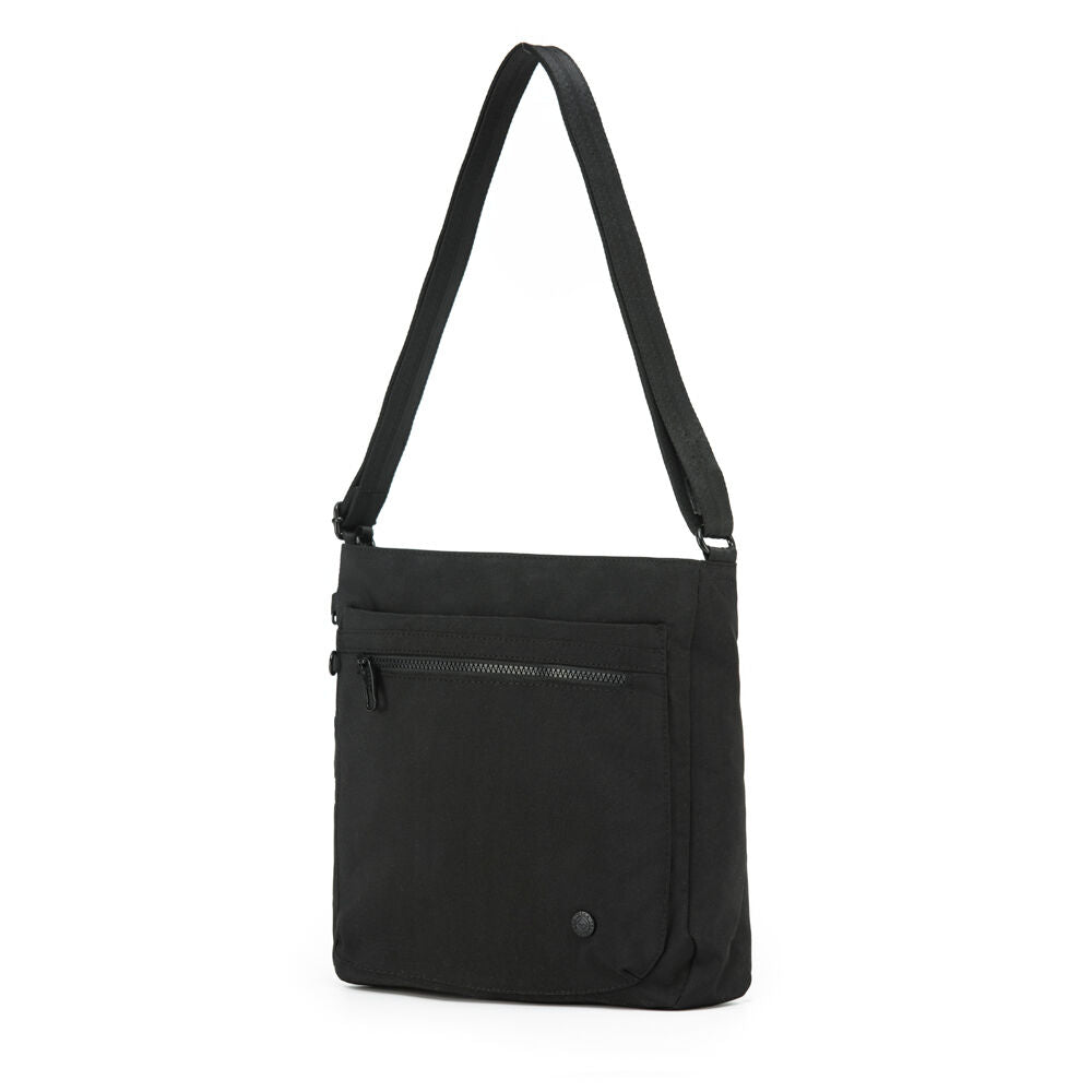 Tosca Anti-Theft RFID Blocking Shoulder Travel Bag 30x30cm Slash Proof — Black