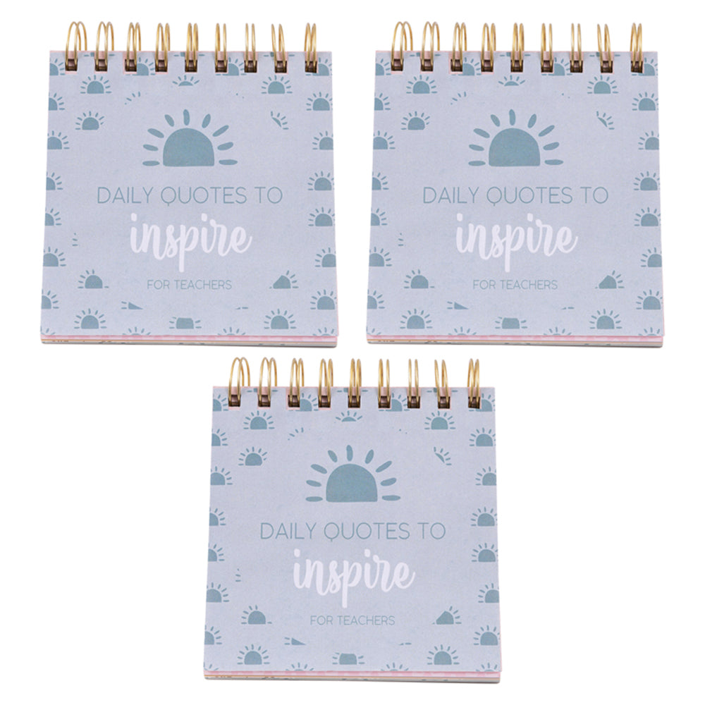 Splosh Teacher Affirmation Quotes 30-Page Flip Book 13.5cm Hardcover (3 Pack)