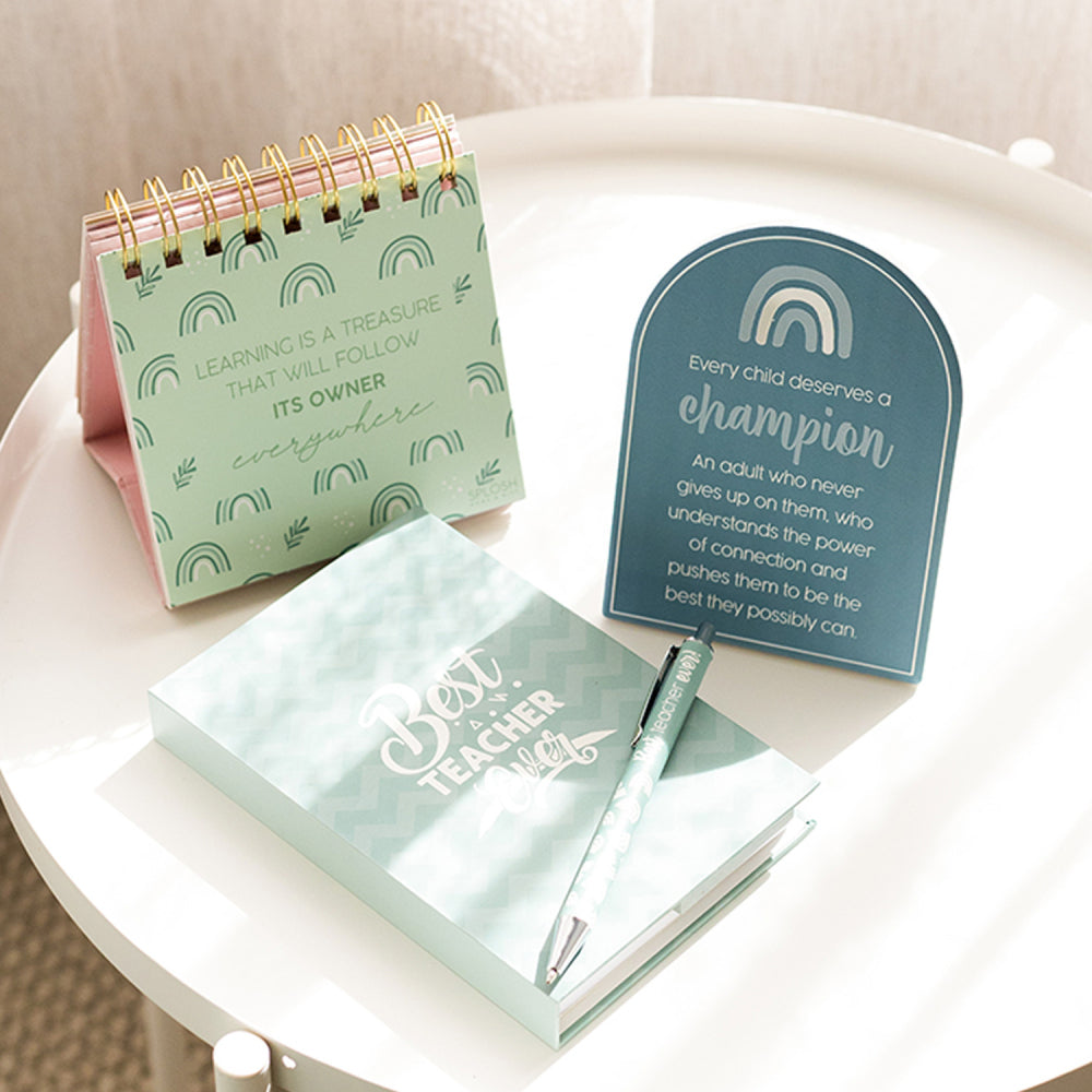 Splosh Teacher Affirmation Quotes 30-Page Flip Book 13.5cm Hardcover (3 Pack) — image 3