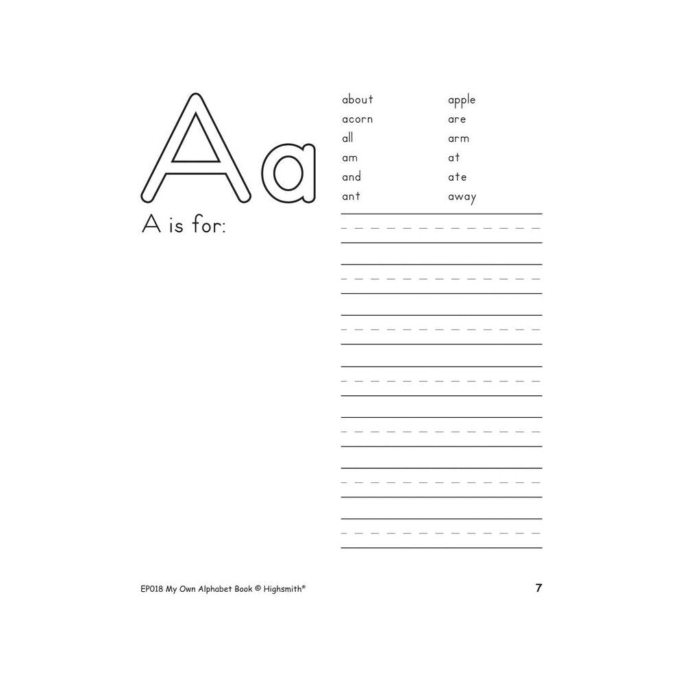 Teacher Created Resources My Own Alphabet Learning Activity Book Kids 5y+ — image 2