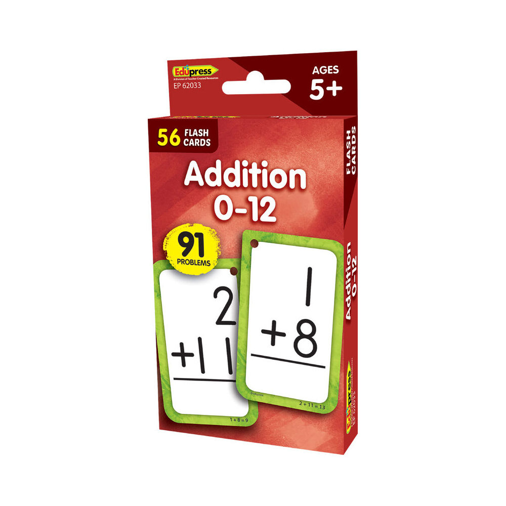 Teacher Created Resources Addition 0-12 Math Flash Cards Set Kids 5y+ (56 Pieces) — image 5