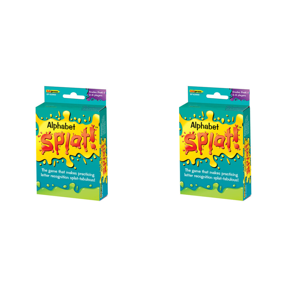 Teacher Created Resources Alphabet Splat Flash Card Game Set Kids/Children 4+ (2 Pack)